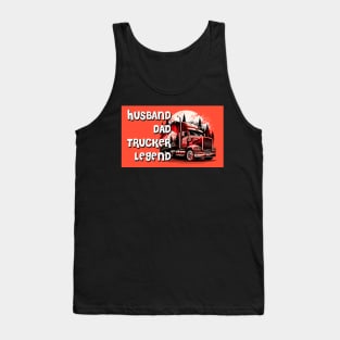 Husband Dad Trucker Legend #7 Tank Top